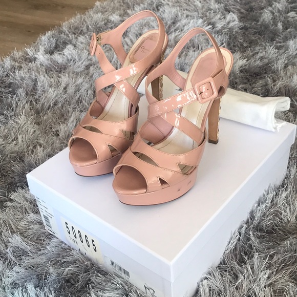 Dior Metal Cannage Peep Toe Heels - Picture 3 of 7